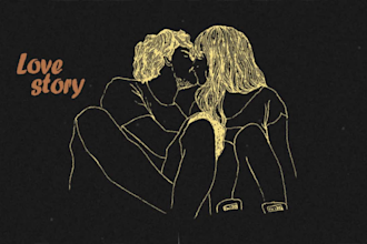 create hand drawn animated lyric video