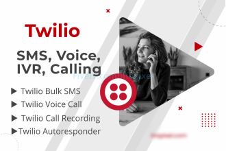 create twilio and plivo voice and SMS broadcasting application for you