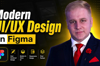 design a modern figma website,  UI UX design guru