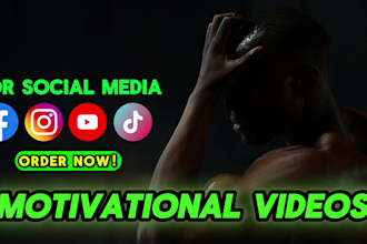 motivational videos for youtube, tiktok, insta and fb