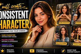 ai consistent character animations for videos