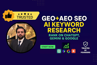 help with advanced SEO, ai keyword research, GEO, and aeo strategy