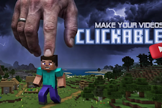 design premium minecraft and roblox thumbnails
