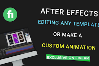 create any own 2d animation or edit a template