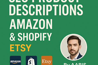 boost sales with SEO optimized product descriptions  amazon and  shopify
