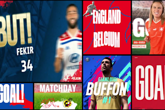 create professional sports graphics and matchday templates