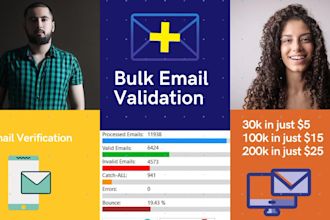 do bulk email validation, email verification and email list cleaning