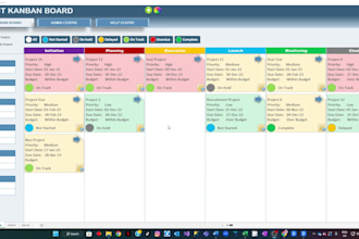 create a dynamic drag and drop microsoft excel kanban board