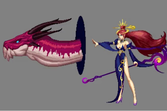 do 2d pixel art character sprite sheet game asset background pixel art animation