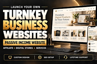 build turnkey websites for passive income