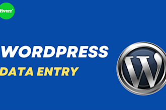 edit, redesign your wordpress website and data entry
