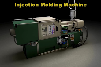 create 3d industrial technical animation machine operation manufacturing process