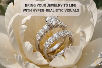 create photorealistic 3d jewelry render images and video ads