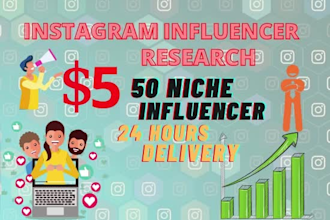 search for niche based instagram influencer