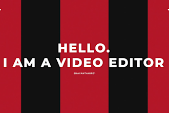 do professional video editing for youtube and video ads