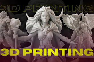 sculpt 3d character modeling, toy, fantasy character, statue for 3d printing