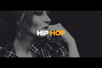 create a quick hip hop kinetic typography video