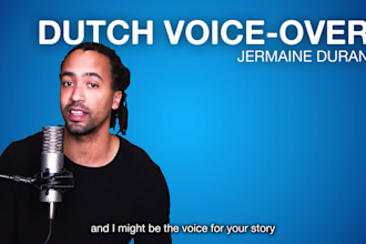 be your professional dutch voice over, nederlands voiceover