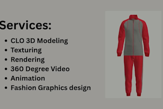 create realistic 3d apparel and fashion mockups in clo3d