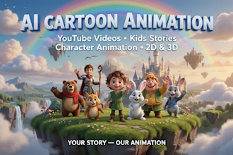 create amazing ai cartoon animation videos for youtube