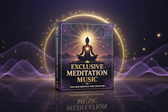 compose exclusive meditation music with solfeggio frequencies, binaural beats