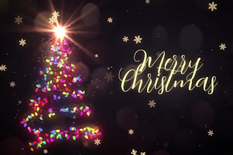 create christmas greeting cards  and animation videos