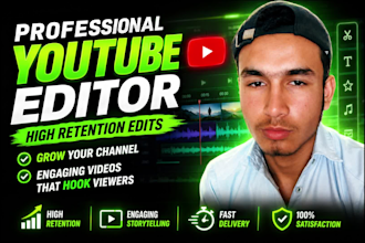 edit engaging youtube videos with captions, b roll and motion graphics
