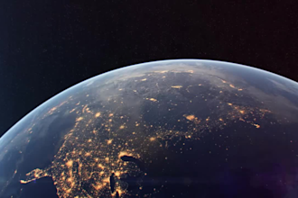 create cinematic earth video intro in full HD