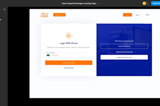 design clean modern intuitive landing page and website uiux