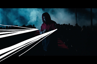 do neon glowing scribble effects on your music videos