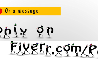 make a CARTOON font animation of your website or a message