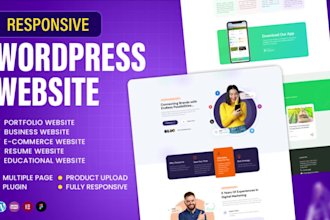 do wordpress website development, landing page design, crypto website