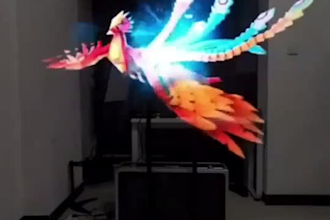 create futuristic 3d hologram animations for your display or event