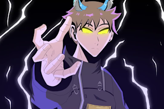 do 2d animation video, 2d anime fighting, short film music video anime vtuber