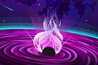 do trendy nft background for your character or website