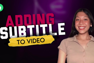 add an english subtitle or caption to your video