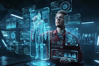 create cinematic sci fi hud intro and futuristic vfx animation