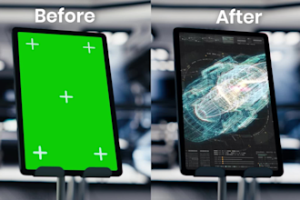 replace phone laptop TV screens with motion tracking