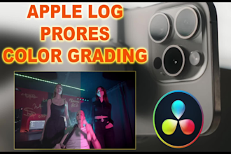 color grade your apple log prores video professionally