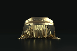 create gold epic car opener intro logo video animation