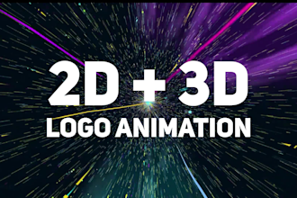make custom 3d logo animation, intro and outro video