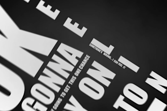 make an animated lyric video