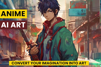 create stunning ai generated images of anime, realistic art