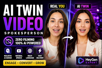 create realistic ai twin videos with your avatar and voice
