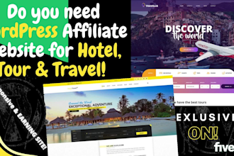 build a hotel, travel and tour, car rental, flight booking wordpress website