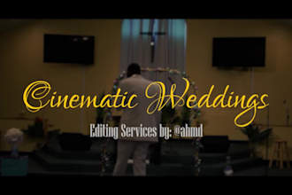 edit high end cinematic wedding films professionally