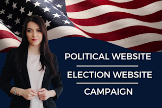 build political website campaign website or election website