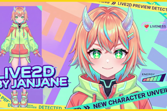 create live2d model vtuber