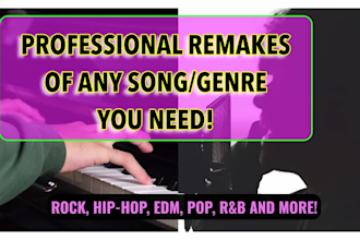 remake instrumental, backing track of any song in any genre