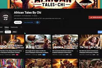 create animation african folktales stories for youtube video